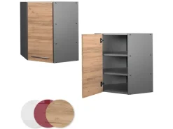 Vicco Eckhängeschrank Fame-Line Küchen-Eckschrank Goldkraft /Anthrazit 57 cm* Eckregale