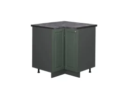Vicco Eckunterschrank Fame-Line Grün-Gold Landhaus/Anthrazit 81 cm AP Anthrazit* Eckregale