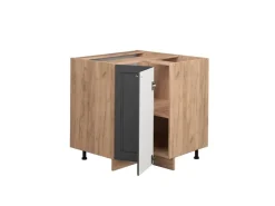 Vicco Eckunterschrank Fame-Line -Gold/Goldkraft Eiche 81 cm ohne Arbeitsplatte* Eckregale