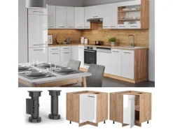 Vicco Eckunterschrank Fame-Line Hochglanz/Goldkraft Eiche 81 cm ohne Arbeitsplatte* Eckregale