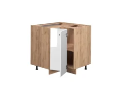 Vicco Eckunterschrank Fame-Line Hochglanz/Goldkraft Eiche 81 cm ohne Arbeitsplatte* Eckregale