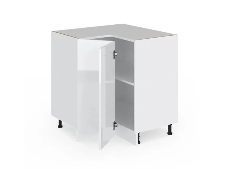 Vicco Eckunterschrank R-Line Hochglanz/ 76 cm ohne Arbeitsplatte