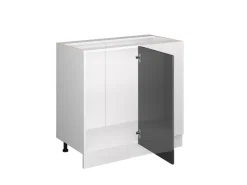 Vicco Eckunterschrank R-Line Hochglanz/Weiß 86 cm ohne Arbeitsplatte