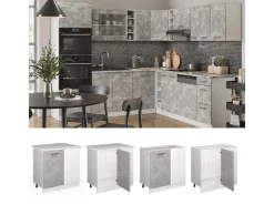 Vicco Eckunterschrank R-Line Küchen Eckschrank /Weiß 86 cm ohne Arbeitsplatte* Eckregale