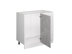 Vicco Eckunterschrank R-Line Küchen Eckschrank /Weiß 86 cm ohne Arbeitsplatte* Eckregale