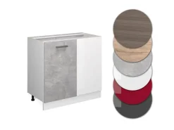 Vicco Eckunterschrank R-Line Küchen Eckschrank /Weiß 86 cm ohne Arbeitsplatte* Eckregale