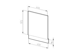 Vicco Frontblende R-Line Hochglanz/ 45 cm ohne Arbeitsplatte* Schränke