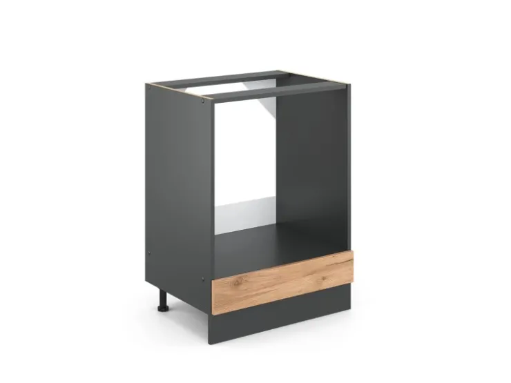 Vicco Herdumbauschrank R-Line Goldkraft /Anthrazit 60 cm ohne Arbeitsplatte