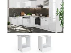 Vicco Herdumbauschrank R-Line Hochglanz/ 60 cm ohne Arbeitsplatte