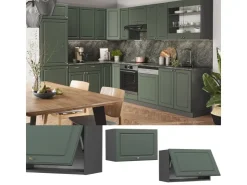 Vicco Hängeschrank Fame-Line Grün-Gold Landhaus/Anthrazit 60 cm Flach* Schränke