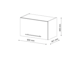 Vicco Hängeschrank Fame-Line Grün-Gold Landhaus/Anthrazit 60 cm Flach* Schränke