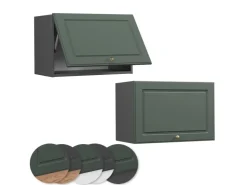 Vicco Hängeschrank Fame-Line Grün-Gold Landhaus/Anthrazit 60 cm Flach* Schränke