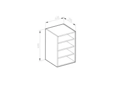 Vicco Hängeschrank R-Line Offener Küchenschrank / 40 cm