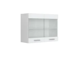 Vicco Küchenglasschrank R-Line Glashängeschrank Hochglanz/ 80 cm
