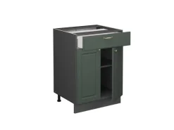 Vicco Küchenunterschrank Fame-Line Grün-Gold Landhaus/Anthrazit 60 cm mit Schublade ohne Arbeitsplatte* Schränke