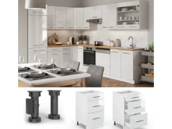 Vicco Küchenunterschrank Fame-Line Hochglanz/ 50 cm ohne Arbeitsplatte