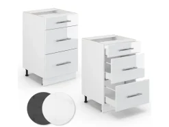 Vicco Küchenunterschrank Fame-Line Hochglanz/ 50 cm ohne Arbeitsplatte
