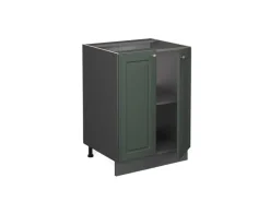 Vicco Küchenunterschrank Fame-Line Grün-Gold Landhaus/Anthrazit 60 cm ohne Arbeitsplatte* Schränke