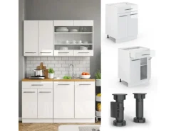 Vicco Küchenunterschrank Fame-Line Hochglanz/ 60 cm mit Schublade ohne Arbeitsplatte* Schränke