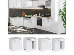 Vicco Küchenunterschrank R-Line Hochglanz/ 80 cm ohne Arbeitsplatte* Schränke