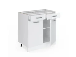 Vicco Küchenunterschrank R-Line Hochglanz/ 80 cm ohne Arbeitsplatte* Schränke