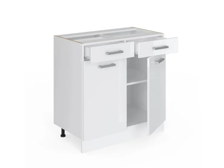 Vicco Küchenunterschrank R-Line Hochglanz/ 80 cm ohne Arbeitsplatte* Schränke