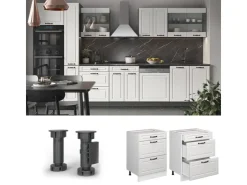 Vicco Küchenunterschrank R-Line Landhaus/ 60 cm mit Schubladen ohne Arbeitsplatte* Schränke