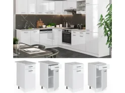 Vicco Küchenunterschrank R-Line Hochglanz/ 40 cm ohne Arbeitsplatte* Schränke