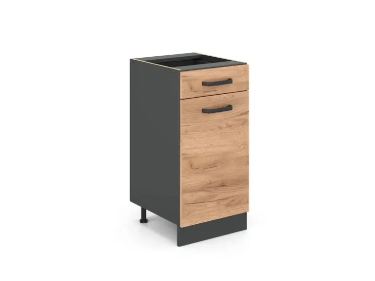 Vicco Küchenunterschrank R-Line Goldkraft /Anthrazit 40 cm ohne Arbeitsplatte* Schränke