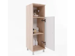 Vicco Midischrank Fynn Sonoma/Weiß 30 x 95 cm