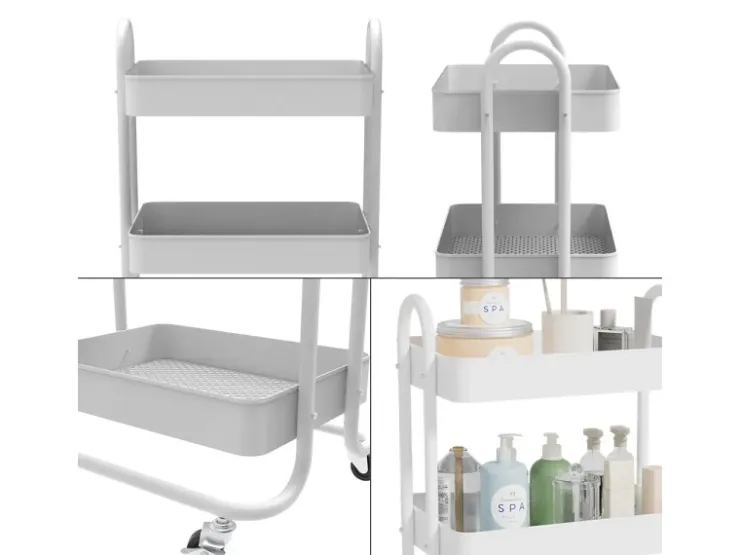 Vicco Rollregal Tron Rollbare Küchen-Minibar 46x79 cm