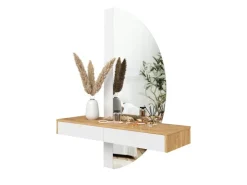 Vicco Schminktisch Melisa /Eiche 120 cm mit LED Beleuchtung