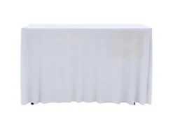 vidaXL 2 Stück Stretch-Tischdecken mit Rand Weiß 183 x 76 x 74 cm* Ostern