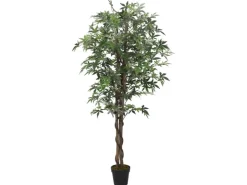 vidaXL Ahornbaum Künstlich 224 Blätter 80 cm Grün