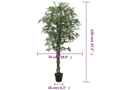 vidaXL Ahornbaum Künstlich 336 Blätter 120 cm Grün