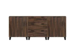 vidaXL Badezimmermöbel Set mit Regal 3-Tlg Braun Massives Mango-Holz 3310053