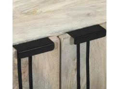 vidaXL Badezimmermöbel Set mit Regal 3-Tlg Massives Mango-Holz 3310047