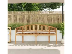 vidaXL Bananenbank 180 cm Massivholz Teak 310494* Sitzbänke