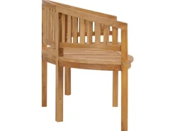 vidaXL Bananenbank 180 cm Massivholz Teak 310494* Sitzbänke