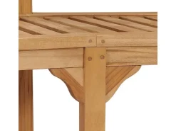 vidaXL Bananenbank 180 cm Massivholz Teak 310494* Sitzbänke