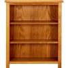 vidaXL Bücherregal 3 Fächer 70x22,5x82 cm Massivholz Eiche* Bücherregale