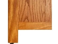 vidaXL Bücherregal 7 Fächer 90x22,5x200 cm Massivholz Eiche