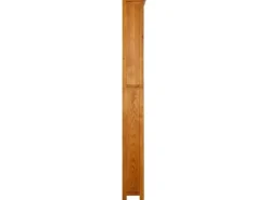 vidaXL Bücherregal 7 Fächer 90x22,5x200 cm Massivholz Eiche