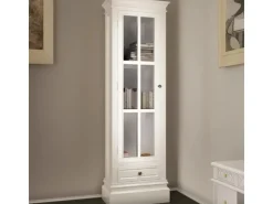 vidaXL Bücherregal 3 Fächer Weiß Holz 60639