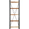 vidaXL Bücherregal 5 Fächer 60x30x180 cm Altholz Massiv* Regale Massivholz|Bücherregale