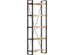 vidaXL Bücherregal 5 Fächer 60x30x180 cm Altholz Massiv* Regale Massivholz|Bücherregale