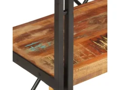 vidaXL Bücherregal 3 Fächer 60x30x80 cm Altholz Massiv* Bücherregale