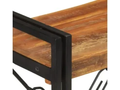 vidaXL Bücherregal 3 Fächer 60x30x80 cm Altholz Massiv* Bücherregale