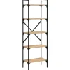 vidaXL Bücherregal 5 Fächer Sonoma-Eiche 56x31,5x174 cm Holzwerkstoff* Bücherregale