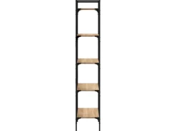 vidaXL Bücherregal 5 Fächer Sonoma-Eiche 56x31,5x174 cm Holzwerkstoff* Bücherregale